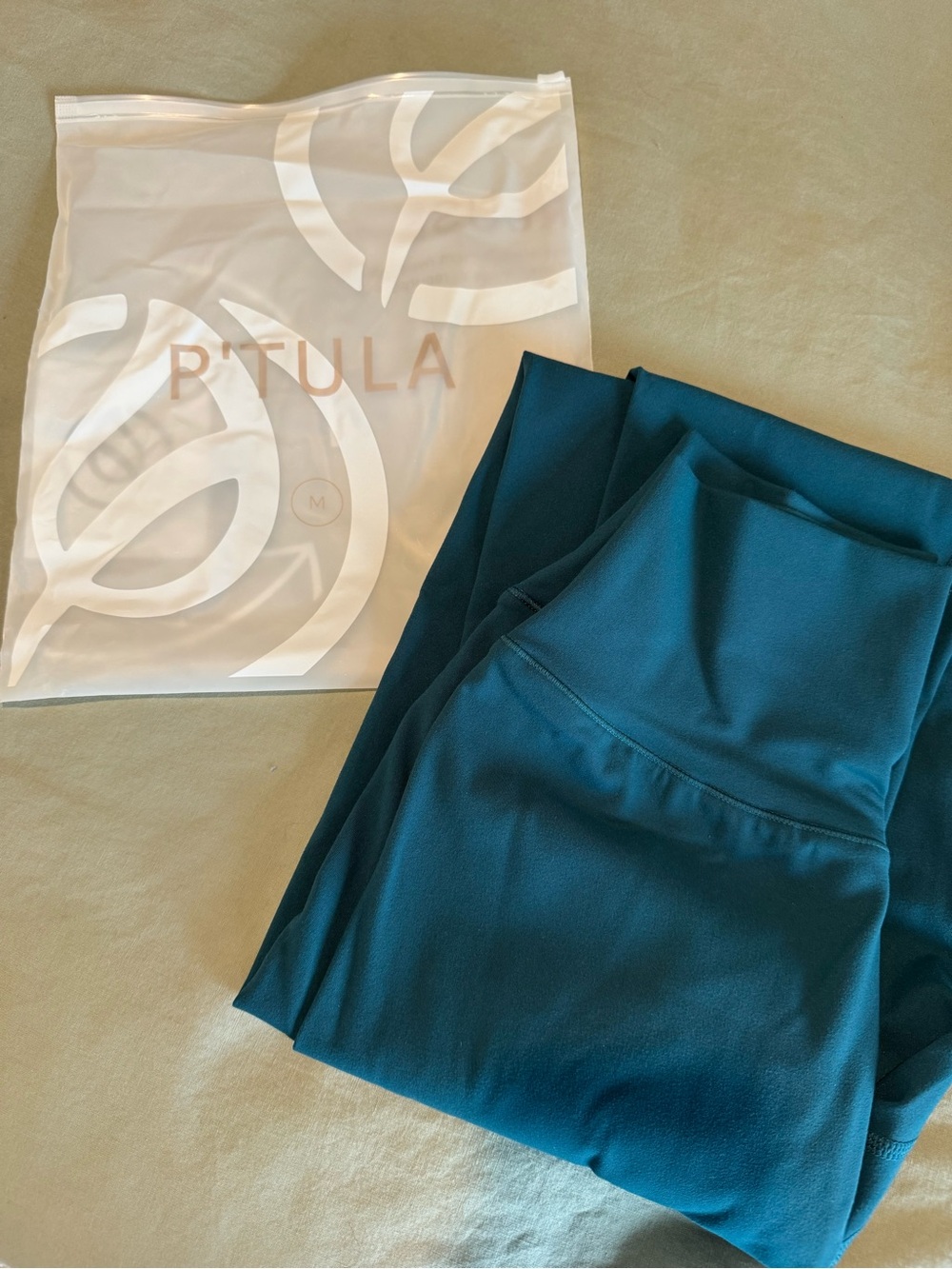 P'tula Cassey High Waisted Leggings 26” in Sea Green